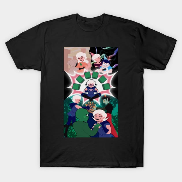 Roxy Lalonde Six of Pentacles T-Shirt by buzzingRoyalty